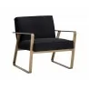  Sunpan Kristoffer Lounge Chair - Abbington Black - Angled -  Sunpan Kristoffer Lounge Chair - Abbington Black - Angled