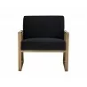  Sunpan Kristoffer Lounge Chair - Abbington Black - Front View -  Sunpan Kristoffer Lounge Chair - Abbington Black - Front View