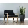  Sunpan Kristoffer Lounge Chair - Abbington Black - Lifestyle -  Sunpan Kristoffer Lounge Chair - Abbington Black - Lifestyle
