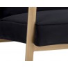  Sunpan Kristoffer Lounge Chair - Abbington Black - Leg Close-Up