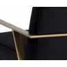  Sunpan Kristoffer Lounge Chair - Abbington Black - Back Angle Close-Up -  Sunpan Kristoffer Lounge Chair - Abbington Black - Back Angle Close-Up