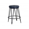 SUNPAN Matthews Swivel Counter Stool - Black - Bravo Admiral, Black - Bravo Cognac, Black - Bravo Cream, Black - Bravo Metal, Champagne Gold - Onyx, Frontview