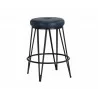SUNPAN Matthews Swivel Counter Stool - Black - Bravo Admiral, Black - Bravo Cognac, Black - Bravo Cream, Black - Bravo Metal, Champagne Gold - Onyx, Frontview - SUNPAN Matthews Swivel Counter Stool - Black - Bravo Admiral, Black - Bravo Cognac, Black - Bravo Cream, Black - Bravo Metal, Champagne Gold - Onyx, Frontview