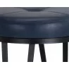 SUNPAN Matthews Swivel Counter Stool - Black - Bravo Admiral, Black - Bravo Cognac, Black - Bravo Cream, Black - Bravo Metal, Champagne Gold - Onyx, Front Seat Close-up - SUNPAN Matthews Swivel Counter Stool - Black - Bravo Admiral, Black - Bravo Cognac, Black - Bravo Cream, Black - Bravo Metal, Champagne Gold - Onyx, Front Seat Close-up