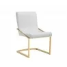 SUNPAN Marcelle Dining Chair - White Croc, Front White Background - SUNPAN Marcelle Dining Chair - White Croc, Front White Background