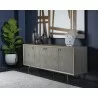 Sunpan Aniston Sideboard - Large In White Ceruze - Shagreen Leather - Lifestyle - Sunpan Aniston Sideboard - Large In White Ceruze - Shagreen Leather - Lifestyle