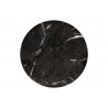 Sunpan Lucida End Table - Marble Look - Black - Top View