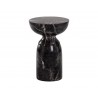 SUNPAN Goya End Table - Marble Look - Black, Frontview
