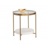 SUNPAN Gia End Table,Front View with Decor