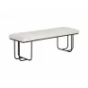 Maverick Bench - Eclipse White - Angled - Maverick Bench - Eclipse White - Angled