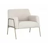 Cybil Lounge Chair - Dove Cream - Angled View - Cybil Lounge Chair - Dove Cream - Angled View