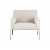 Cybil Lounge Chair - Dove Cream - Front View