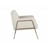 Cybil Lounge Chair - Dove Cream - Side Angle - Cybil Lounge Chair - Dove Cream - Side Angle