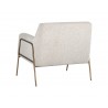 Cybil Lounge Chair - Dove Cream - Back Angle