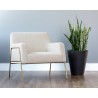 Sunpan Cybil Lounge Chair in Dove Cream - Lifestyle