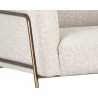 Cybil Lounge Chair - Dove Cream - Leg Close-Up