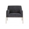 Cybil Lounge Chair - Polo Club Kohl Grey - Front View