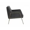 Cybil Lounge Chair - Polo Club Kohl Grey - Side Angle - Cybil Lounge Chair - Polo Club Kohl Grey - Side Angle