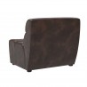 Cornell Modular - Armless Chair - Havana Dark Brown - Back Angle