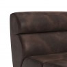 Cornell Modular - Armless Chair - Havana Dark Brown - Seat Back Close-up