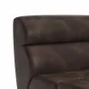 Cornell Modular - Armless Chair - Havana Dark Brown - Seat Back Close-up - Cornell Modular - Armless Chair - Havana Dark Brown - Seat Back Close-up