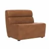 Cornell Modular - Armless Chair - Tobacco Tan - Angled - Cornell Modular - Armless Chair - Tobacco Tan - Angled