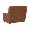 Cornell Modular - Armless Chair - Tobacco Tan - Back Angle