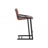 Webber Counter Stool - Cantina Saddle - Side Angle