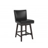 Vintage Swivel Counter Stool - Coal Black - Angled View