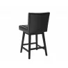 Vintage Swivel Counter Stool - Coal Black - Back Angle - Vintage Swivel Counter Stool - Coal Black - Back Angle