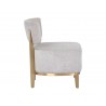 Melville Lounge Chair - Polo Club Stone - Side Angle