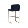 Nevin Barstool - Sapphire Blue - Back Angle