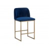 Nevin Counter Stool - Sapphire Blue - Angled