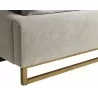 Sunpan Nevin Bed - Queen - Polo Club Stone - Leg Close-Up - Sunpan Nevin Bed - Queen - Polo Club Stone - Leg Close-Up