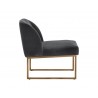 Nevin Lounge Chair - Shadow Grey - Side Angle