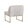 Nevin Lounge Chair - Polo Club Muslin - Back Angle