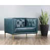 Westin Armchair - Vintage Peacock Leather - Lifestyle