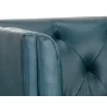 Westin Armchair - Vintage Peacock Leather - Sofa Arm Clopse-Up - Westin Armchair - Vintage Peacock Leather - Sofa Arm Clopse-Up