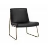 Anton Lounge Chair - Vintage Black - Angled View - Anton Lounge Chair - Vintage Black - Angled View
