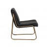 Anton Lounge Chair - Vintage Black - Side Angle