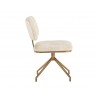 Virtu Swivel Dining Chair - Bravo Cream - Side Angle