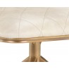 Virtu Swivel Dining Chair - Bravo Cream - Seat Close-up