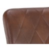 Virtu Swivel Dining Chair - Bravo Cognac - Seat Back Close-Up