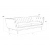Petal Sofa - Dimensions