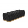 Babette Bench - Abbington Black - Angled