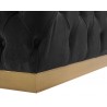 Babette Bench - Abbington Black - Edge Close-Up