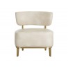Melville Lounge Chair - Bravo Cream - Front View