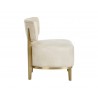 Melville Lounge Chair - Bravo Cream - Side Angle