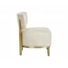Melville Lounge Chair - Bravo Cream - Side Angle - Melville Lounge Chair - Bravo Cream - Side Angle