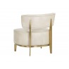 Melville Lounge Chair - Bravo Cream - Back Angle